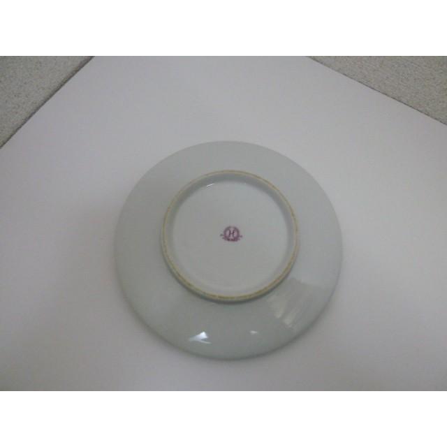 昭和レトロ　裏にＮマークの入った花文様の丸皿　２枚組　中古 |  | 05