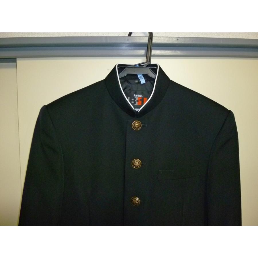 カンコー B−1 ラウンドカラー黒学生服（学ラン）155A 中古 業者