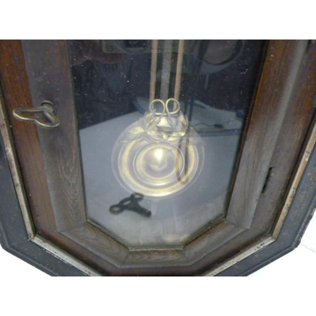 アンティーク 八角柱時計 AICHIKEN CLOCK MAKERS'UNIONS MARK 動作