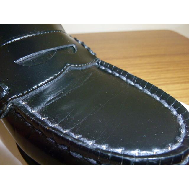 HARUTA（ハルタ） ローファー 4505 ３E(EEE)　 幅広 BL 黒 サイズ24cm　中古　日本製　通学靴　学生靴 |  | 18