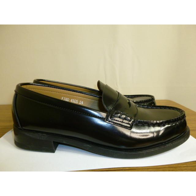 HARUTA（ハルタ） ローファー 4505 ３E(EEE)　 幅広 BL 黒 サイズ24cm　中古　日本製　通学靴　学生靴 |  | 06