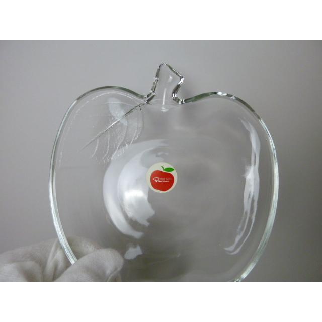 昭和レトロ SOGA GLASS/PAON 曽我ガラス りんごクープセット 小皿5皿