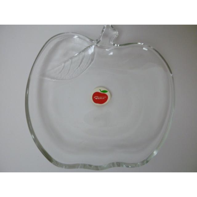 昭和レトロ SOGA GLASS/PAON 曽我ガラス りんごクープセット 小皿5皿