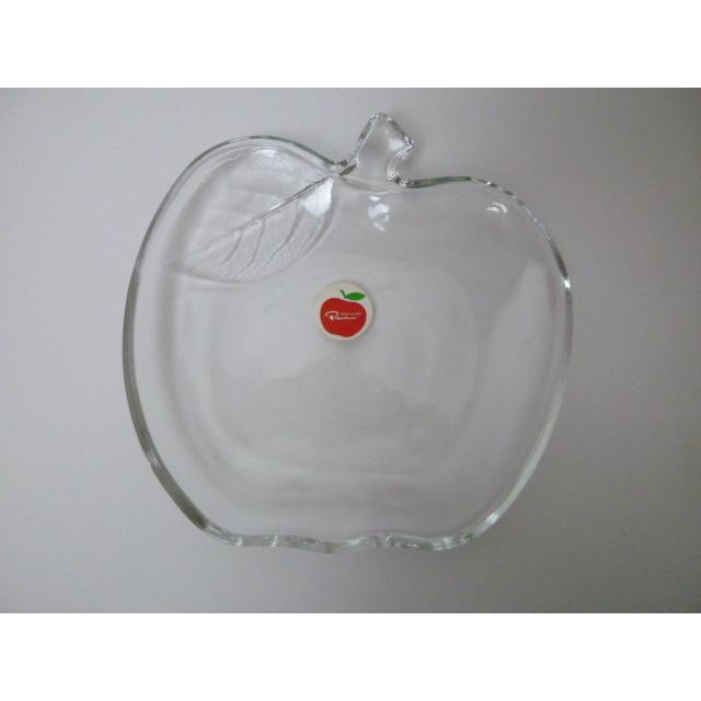 昭和レトロ SOGA GLASS/PAON 曽我ガラス りんごクープセット 小皿5皿  