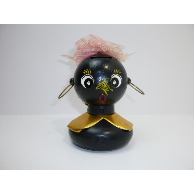 昭和レトロ　ダッコちゃん風の貯金箱　中古　長期保管品 | 