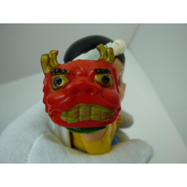 昭和レトロ　青森銀行　青銀アッちゃん貯金箱　郷土のお祭りシリーズ　獅子舞の巻　中古　長期保管品　あおもりぎんこう　ノベルティ |  | 14