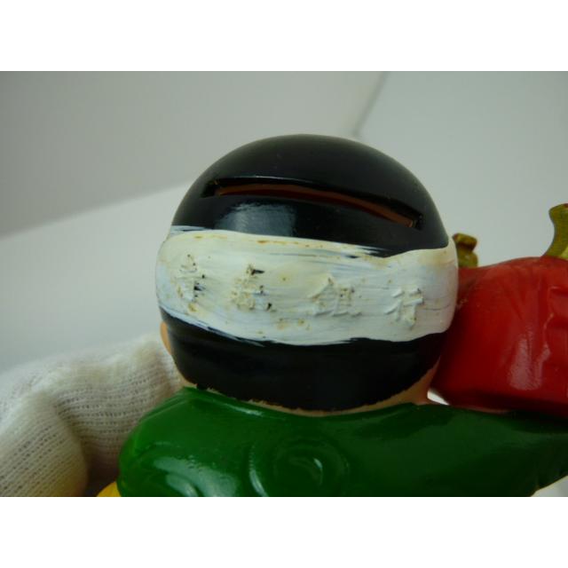 昭和レトロ　青森銀行　青銀アッちゃん貯金箱　郷土のお祭りシリーズ　獅子舞の巻　中古　長期保管品　あおもりぎんこう　ノベルティ |  | 16