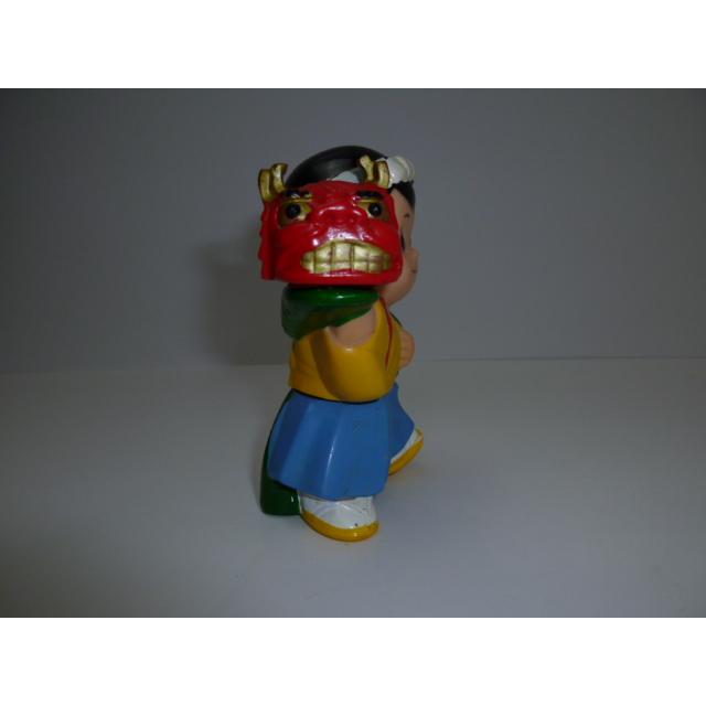 昭和レトロ　青森銀行　青銀アッちゃん貯金箱　郷土のお祭りシリーズ　獅子舞の巻　中古　長期保管品　あおもりぎんこう　ノベルティ |  | 02