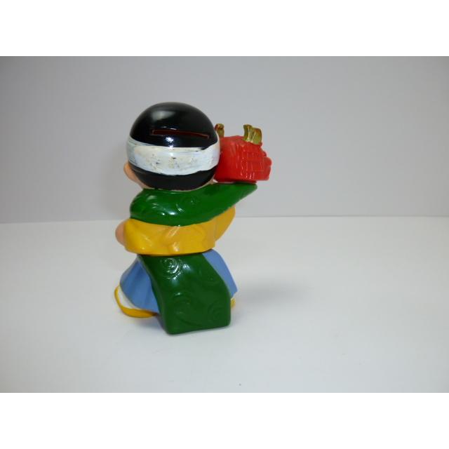 昭和レトロ　青森銀行　青銀アッちゃん貯金箱　郷土のお祭りシリーズ　獅子舞の巻　中古　長期保管品　あおもりぎんこう　ノベルティ |  | 03