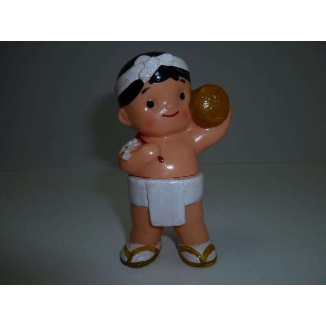 昭和レトロ　青森銀行　青銀アッちゃん貯金箱　米俵担いだ人　中古　長期保管品　あおもりぎんこう　ノベルティ | 