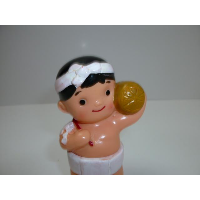 昭和レトロ　青森銀行　青銀アッちゃん貯金箱　米俵担いだ人　中古　長期保管品　あおもりぎんこう　ノベルティ |  | 01