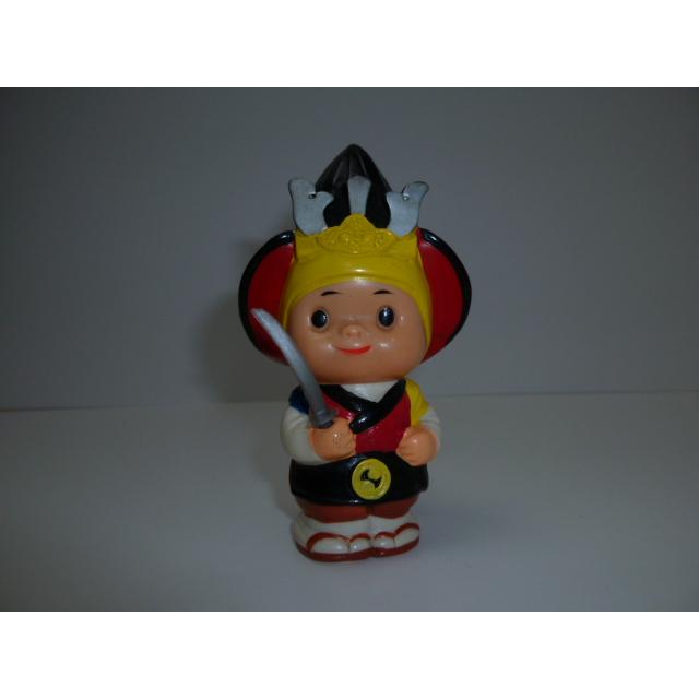 昭和レトロ　青森銀行　青銀アッちゃん貯金箱　刀兜の人　中古　長期保管品　あおもりぎんこう　ノベルティ | 