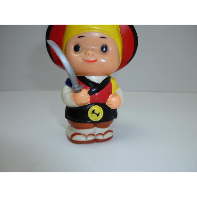 昭和レトロ　青森銀行　青銀アッちゃん貯金箱　刀兜の人　中古　長期保管品　あおもりぎんこう　ノベルティ |  | 02