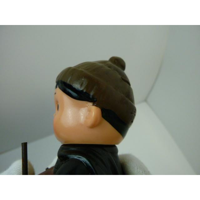 昭和レトロ 青森銀行 青銀アッちゃん貯金箱 太鼓をたたく人（茶