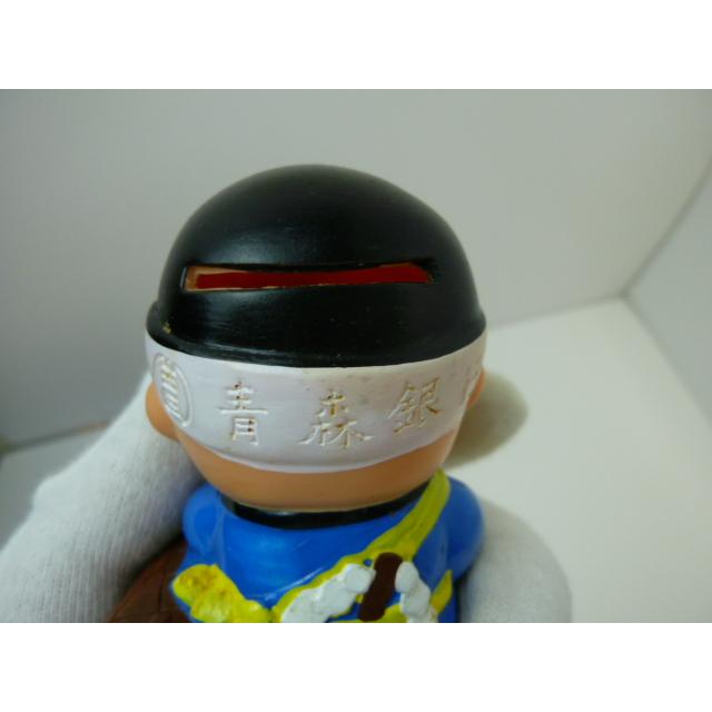 昭和レトロ 青森銀行 青銀アッちゃん貯金箱 太鼓をたたく人