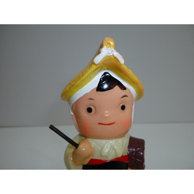 昭和レトロ　青森銀行　青銀アッちゃん貯金箱　太鼓をたたく人（カサ）　中古　長期保管品　あおもりぎんこう　ノベルティ |  | 01