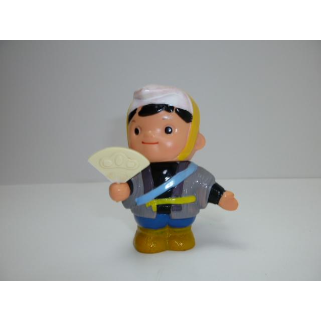 昭和レトロ　青森銀行　青銀アッちゃん貯金箱　扇子を持つ人　中古　長期保管品　あおもりぎんこう　ノベルティ | 