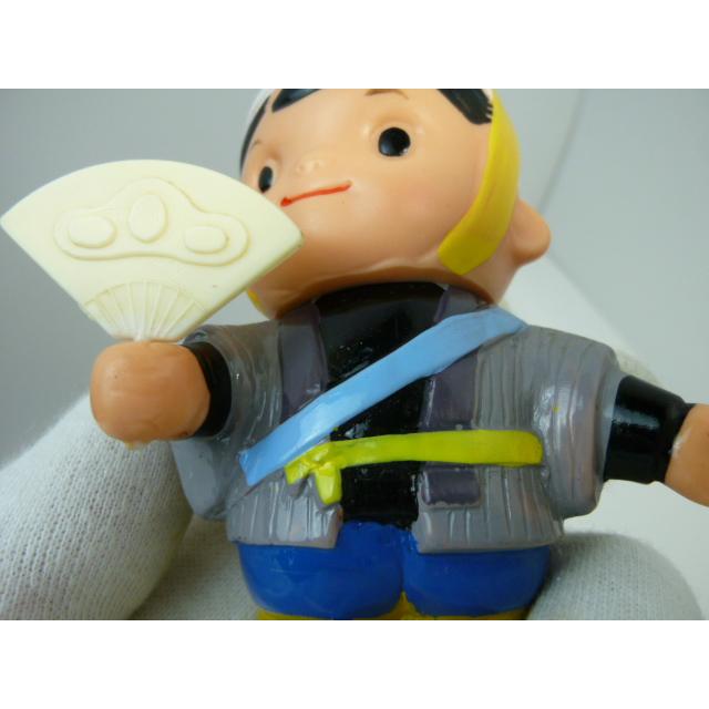 昭和レトロ　青森銀行　青銀アッちゃん貯金箱　扇子を持つ人　中古　長期保管品　あおもりぎんこう　ノベルティ |  | 12