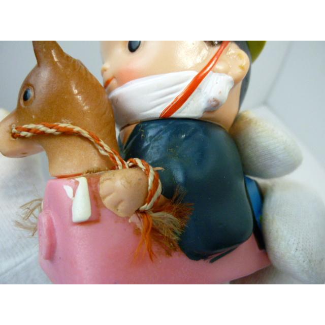 昭和レトロ　青森銀行　青銀アッちゃん貯金箱　南部駒おどり（ピンク）(1)　中古　長期保管品　あおもりぎんこう　ノベルティ |  | 10