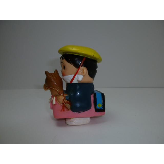 昭和レトロ 青森銀行 青銀アッちゃん貯金箱 南部駒おどり（ピンク）(1