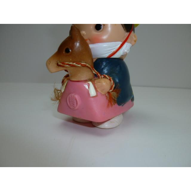 昭和レトロ 青森銀行 青銀アッちゃん貯金箱 南部駒おどり（ピンク）(1