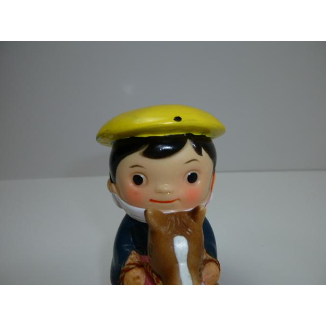 昭和レトロ　青森銀行　青銀アッちゃん貯金箱　南部駒おどり（ピンク）(2)　中古　長期保管品　あおもりぎんこう　ノベルティ |  | 01