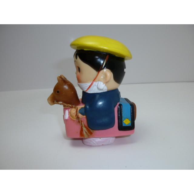 昭和レトロ　青森銀行　青銀アッちゃん貯金箱　南部駒おどり（ピンク）(2)　中古　長期保管品　あおもりぎんこう　ノベルティ |  | 03