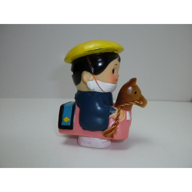 昭和レトロ　青森銀行　青銀アッちゃん貯金箱　南部駒おどり（ピンク）(2)　中古　長期保管品　あおもりぎんこう　ノベルティ |  | 05