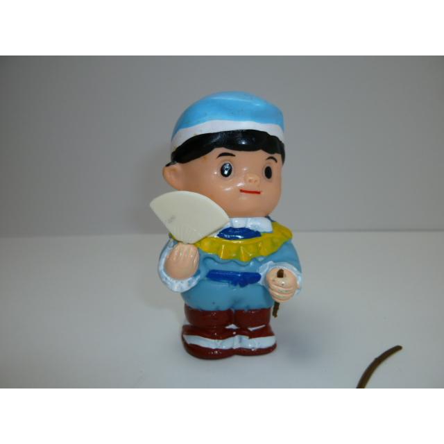 昭和レトロ　青森銀行　青銀アッちゃん貯金箱　郷土のお祭りシリーズ　えんぶり えびす舞の巻　中古　長期保管品　あおもりぎんこう　ノベルティ |  | 03