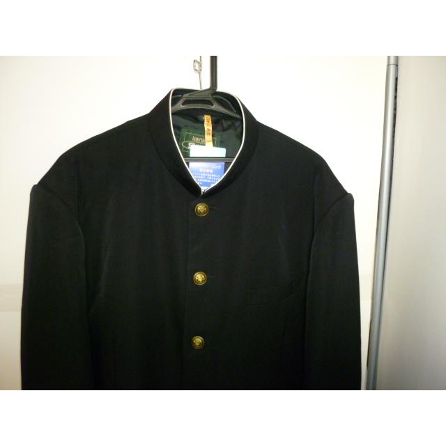 KANKO 青森県立青森高等学校 ラウンドカラー黒学生服（学ラン） 190A 中古 左下ダメージあり 業者クリーニング済み |  | 01