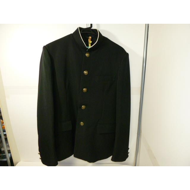 KANKO ラウンドカラー黒学生服（学ラン） 165A  ライナー付き 中古 クリーニングで落ちない汚れなど有り 業者クリーニング済み | 