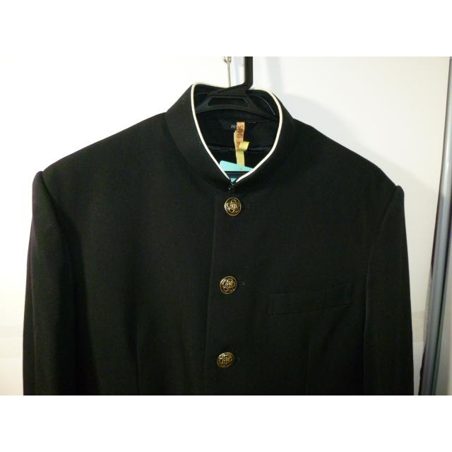 KANKO ラウンドカラー黒学生服（学ラン） 165A  ライナー付き 中古 クリーニングで落ちない汚れなど有り 業者クリーニング済み |  | 05