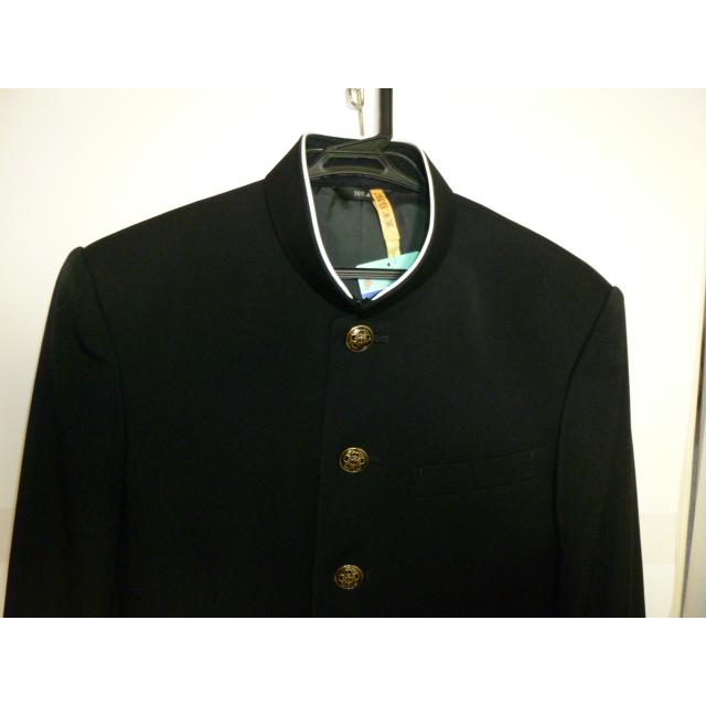 KANKO インフィニスタ ラウンドカラー黒学生服（学ラン） 165A 中古