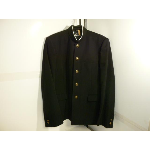 KANKO カンコー ドライウオッシュ ラウンドカラー黒学生服（学ラン） 165A  中古 業者クリーニング済み | 