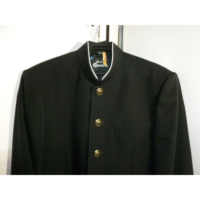 KANKO カンコー ドライウオッシュ ラウンドカラー黒学生服（学ラン） 165A  中古 業者クリーニング済み |  | 02