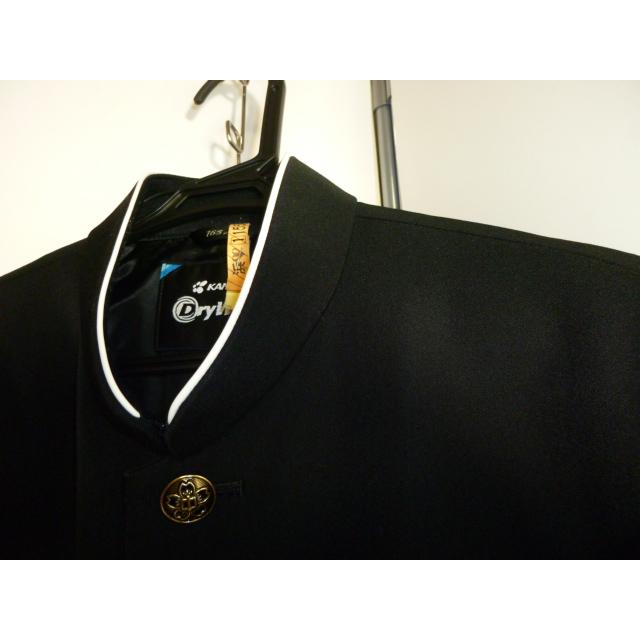 KANKO カンコー ドライウオッシュ ラウンドカラー黒学生服（学ラン） 165A  中古 業者クリーニング済み |  | 04