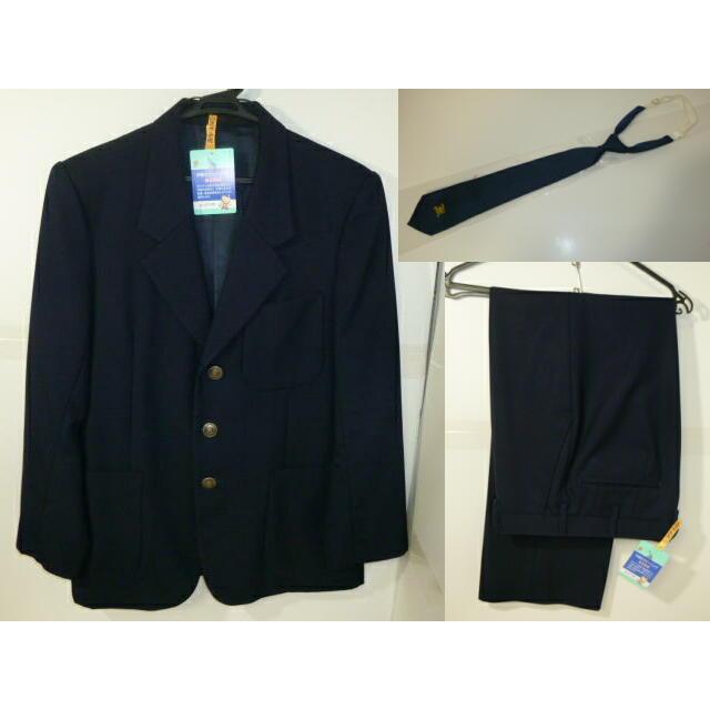 KANKO カンコー 青森市立南中学校 男子制服ブレザー 3点セット(上着160A、ズボンW73、ネクタイ) 中古　業者クリーニング済み | 