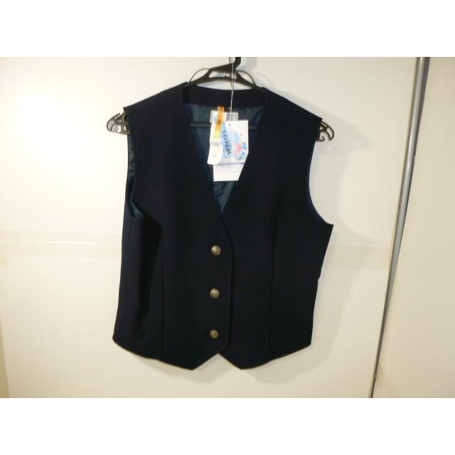 青森県立弘前実業高等学校 女子制服ベスト165A+校章セット 中古 長期保管品 業者クリーニング済み |  | 01