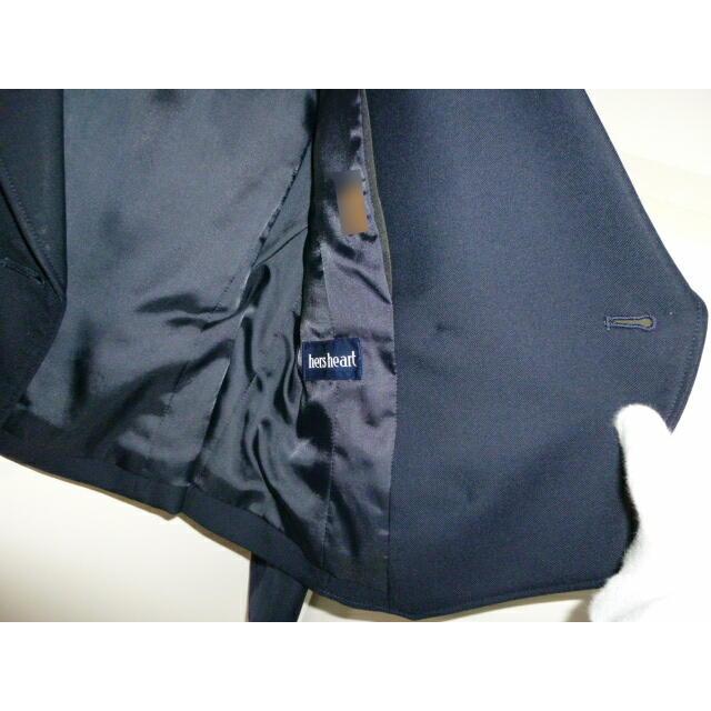 青森県立青森商業高等学校 女子制服5点セット(上着155A、スカート(不明・実寸W64)、スカート(72×59)、リボン、ベスト155A) 中古 業者クリーニング済み |  | 04