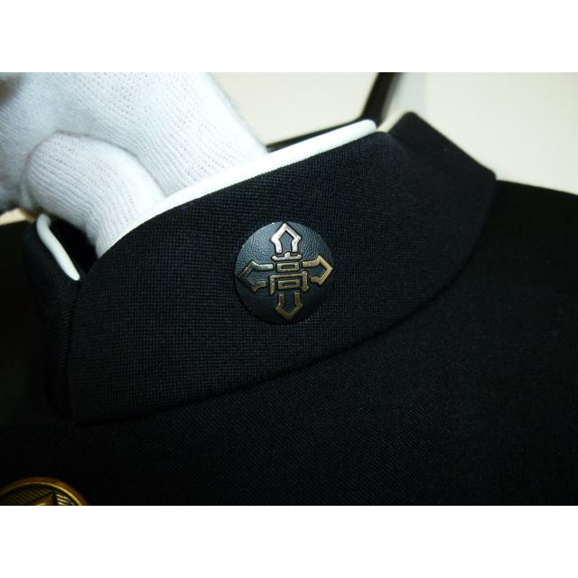 青森東高等学校男子制服 KANKO（カンコー)  Dry Wash ライナー付きラウンドカラー黒学生服170AとズボンW76の上下セット校章付き 中古 クリーニング済み |  | 02