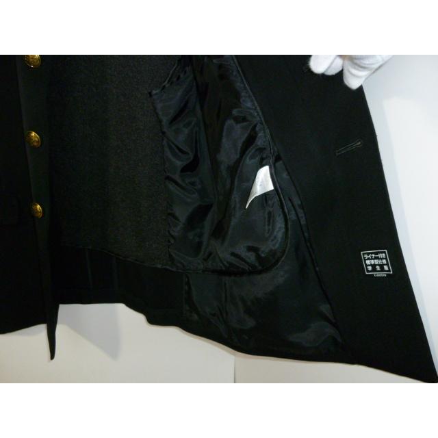 青森東高等学校男子制服 KANKO（カンコー)  Dry Wash ライナー付きラウンドカラー黒学生服170AとズボンW76の上下セット校章付き 中古 クリーニング済み |  | 05