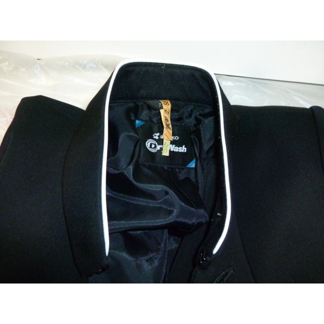 青森東高等学校男子制服 KANKO（カンコー)  Dry Wash ライナー付きラウンドカラー黒学生服170AとズボンW76の上下セット校章付き 中古 クリーニング済み |  | 09