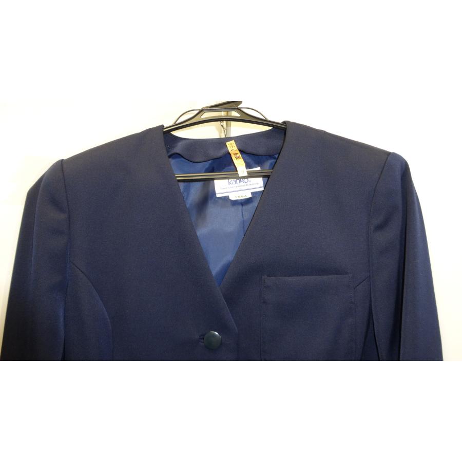 KANKO（カンコー) 青森市立油川中学校 女子制服上下セット(上着155A・ライナー欠品、スカートW63) 中古 業者クリーニング済み・長期保管品 |  | 02