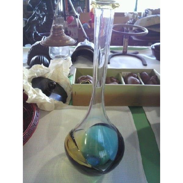 メール便なら送料無料 北洋硝子 ガラス 作家物 作 秋村実 花瓶 津軽びいどろ 安いそれに目立つ Vinylspotnyc Com