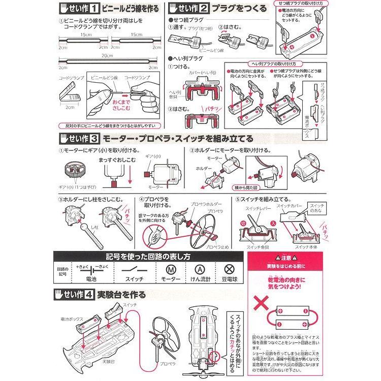 小学4年生 理科教材 電気のはたらき E型 スポーツカータイプ 働き 並列