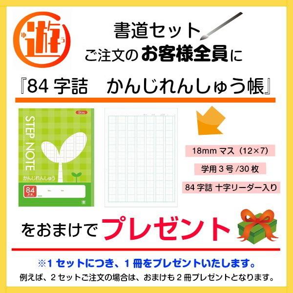 漢字 ノート おまけ付 期間限定 スポンジ入りぞうきん 書道セット 習字セット バタフライリボン 小学校 可愛い かわいい シンプル 女子 習字道具 書道用具｜27so｜11