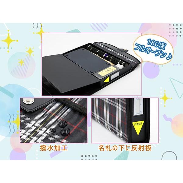 書道セット 習字セット ネオ ブラック レッド チェック かっこいい