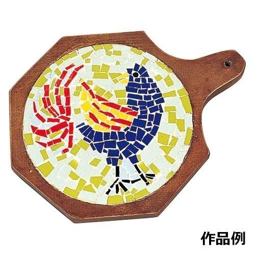 モザイク用素材 八角なべしき ルーター加工 モザイコ 朴 鍋敷き 鍋置き