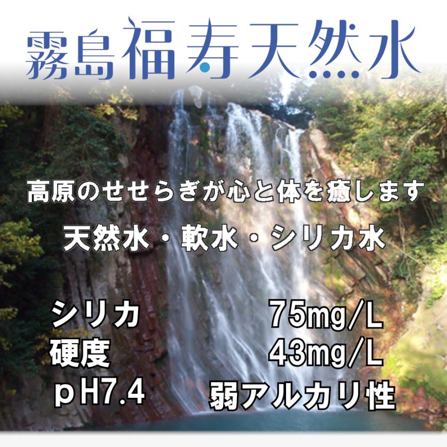福地産業 水 霧島福寿天然水 20L箱×2個 100円引 シリカ73mg/L シリカ水