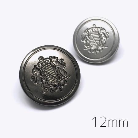 morphose　ジャケット　ブラウスセット　黒　銀ボタン　エンブレム 12mm：ブレザーやジャケットにおすすめのエンブレムメタルボタン：221T